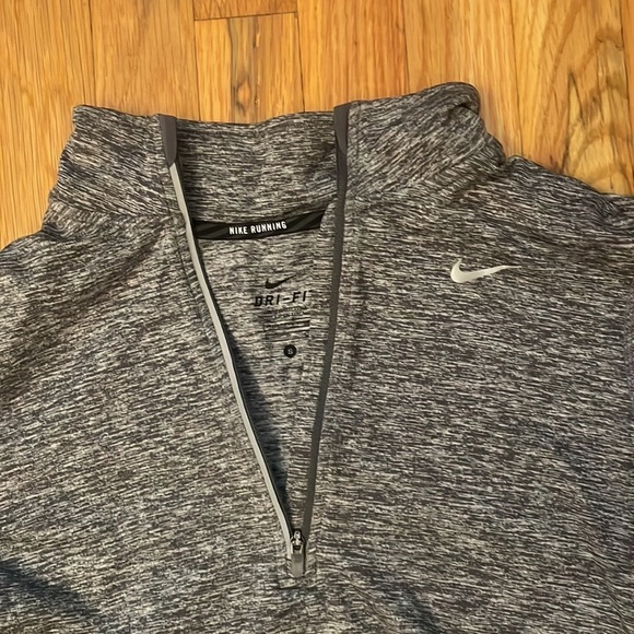 Nike Grey Small Athletic Quarter Zip - Picture 3 of 5